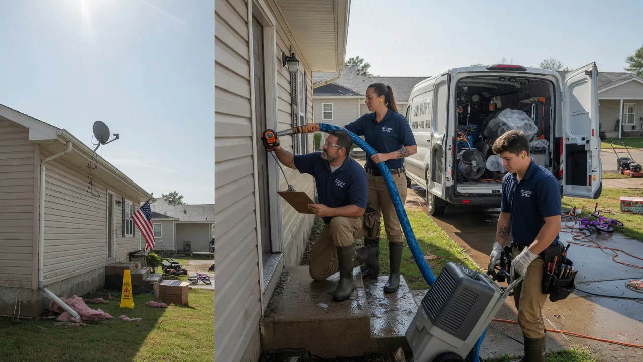 Ceiling Water Damage Restoration in Mason, IL near me